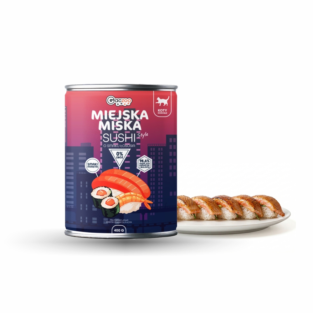 Gaczoo Miejska Miska karma mokra dla psa Kebab jagnięcy Style 400g